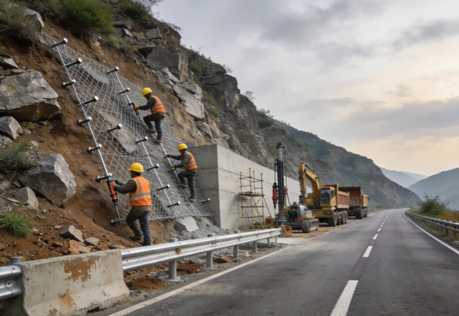 小榄镇公路道路护坡